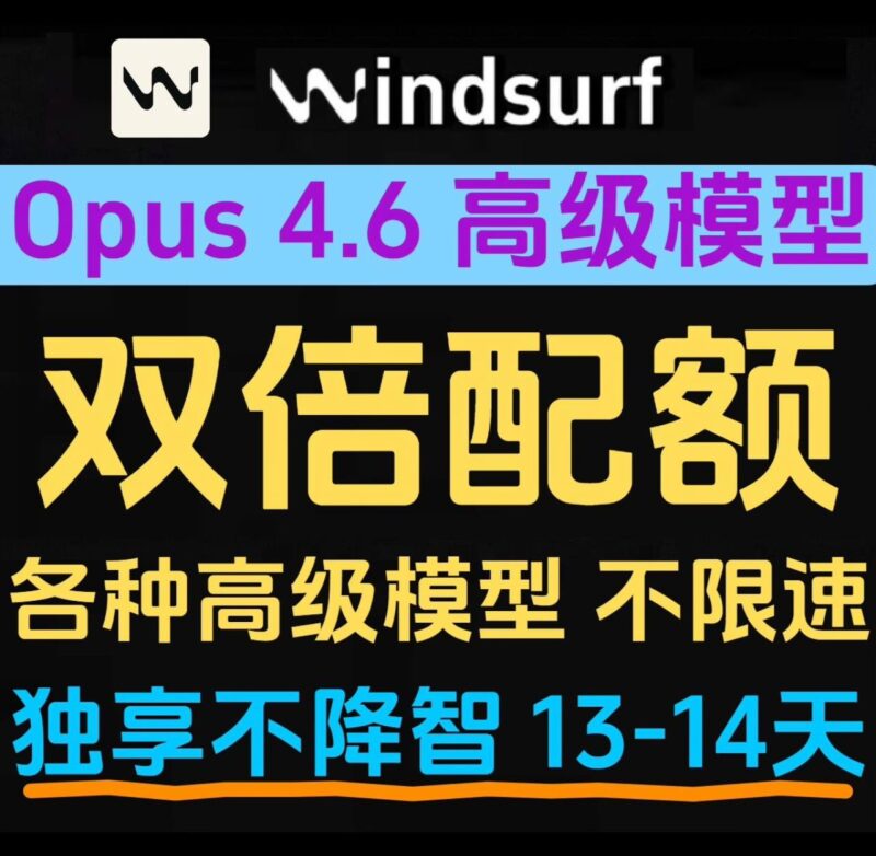 Windsurf 独享Pro模型 不限速-星小芽